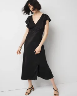 Petite Satin Slip Maxi Dress*White House Black Market Outlet