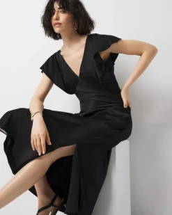 Petite Satin Slip Maxi Dress*White House Black Market Outlet