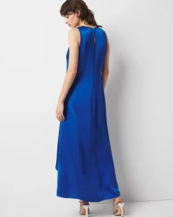 Petite Satin Tank Maxi Dress*White House Black Market Outlet