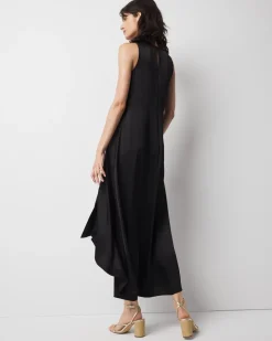 Petite Satin Tank Maxi Dress*White House Black Market Outlet
