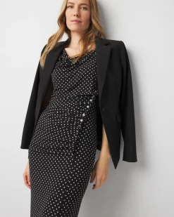 Petite Shirred Midi Dress*White House Black Market Sale