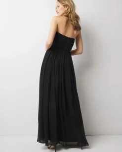 Petite Strapless Chiffon Maxi Dress*White House Black Market Online