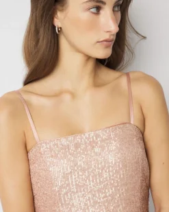Petite Strapless Sequin Midi Dress*White House Black Market Outlet