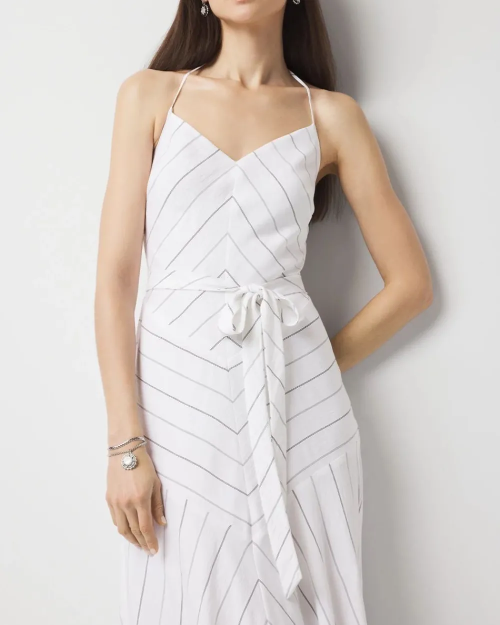 Petite Tie-Waist Halter Dress*White House Black Market Outlet