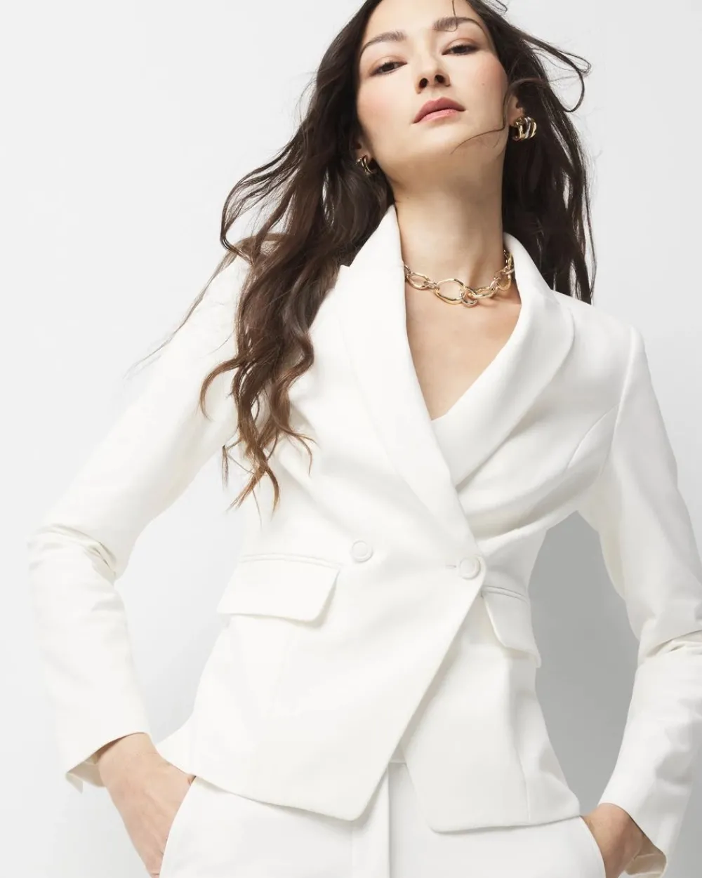 Petite WHBM® Two-Button Studio Blazer*White House Black Market New