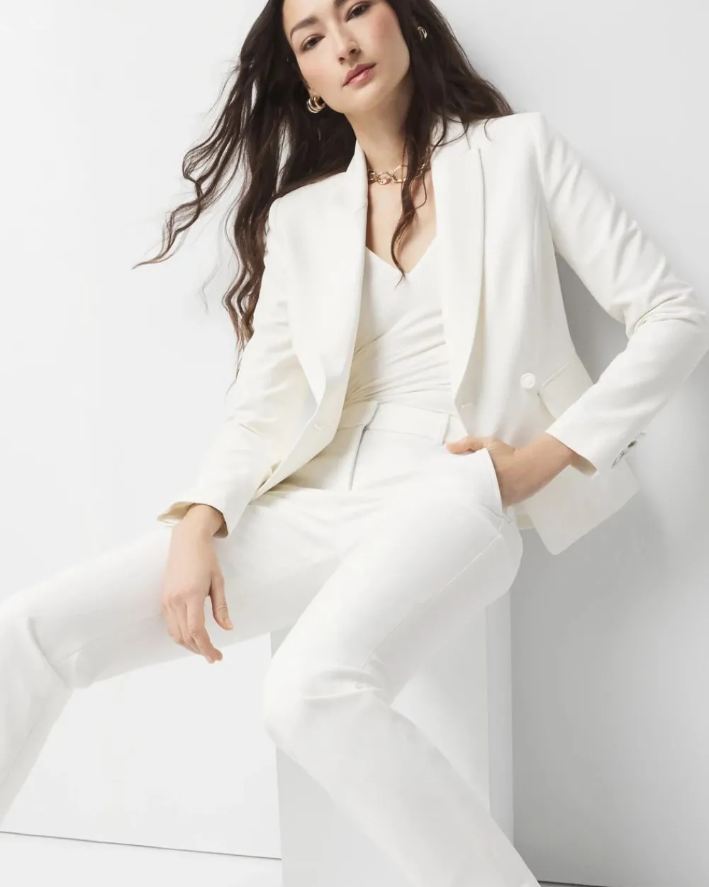 Petite WHBM® Two-Button Studio Blazer*White House Black Market New