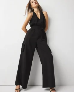 Petite Wide Leg Utility Jumpsuit*White House Black Market Online