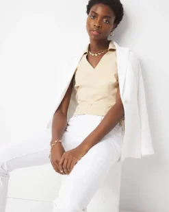 Petite Wrap Tie Vest*White House Black Market Hot