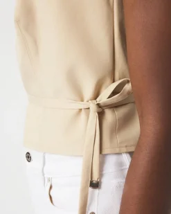 Petite Wrap Tie Vest*White House Black Market Hot