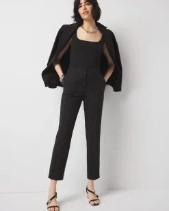 Pinstripe Straight Ankle Pant*White House Black Market Fashion
