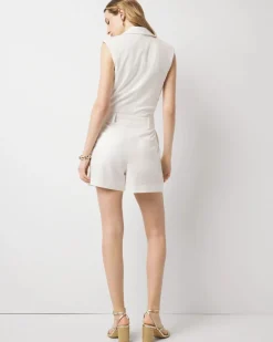 Pinstriped Double-Breasted Blazer Romper*White House Black Market Discount