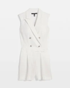 Pinstriped Double-Breasted Blazer Romper*White House Black Market Discount