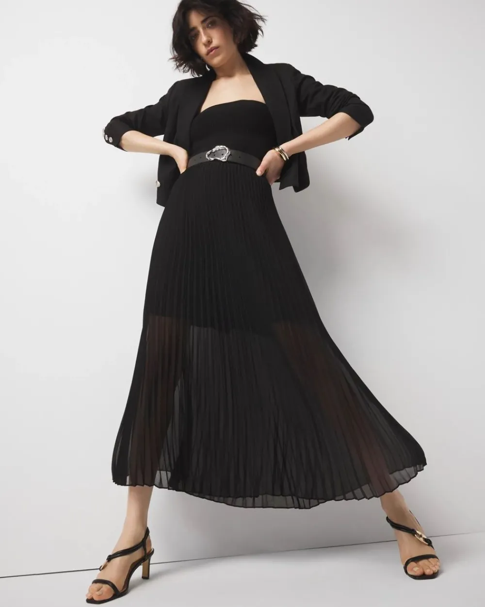 Pleated Maxi Skirt*White House Black Market Online