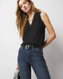 Pleated Shell*White House Black Market Hot