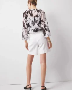 Pleated Tailored Shorts*White House Black Market Sale