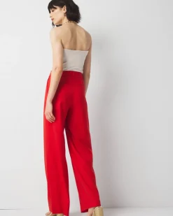 Pleated Wide Leg Pant*White House Black Market Hot