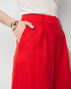 Pleated Wide Leg Pant*White House Black Market Hot