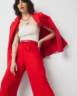Pleated Wide Leg Pant*White House Black Market Hot