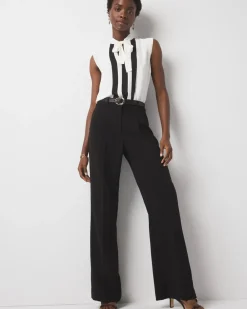 Pleated Wide Leg Pant*White House Black Market Fashion