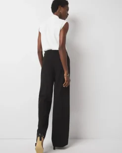 Pleated Wide Leg Pant*White House Black Market Fashion
