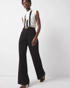 Pleated Wide Leg Pant*White House Black Market Fashion