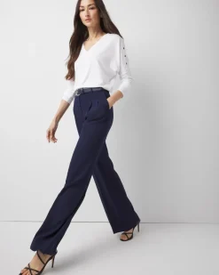 Pleated Wide Leg Pants*White House Black Market Fashion