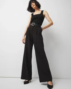 Pleated Wide Leg Pants*White House Black Market Hot