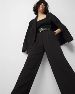 Pleated Wide Leg Pants*White House Black Market Hot