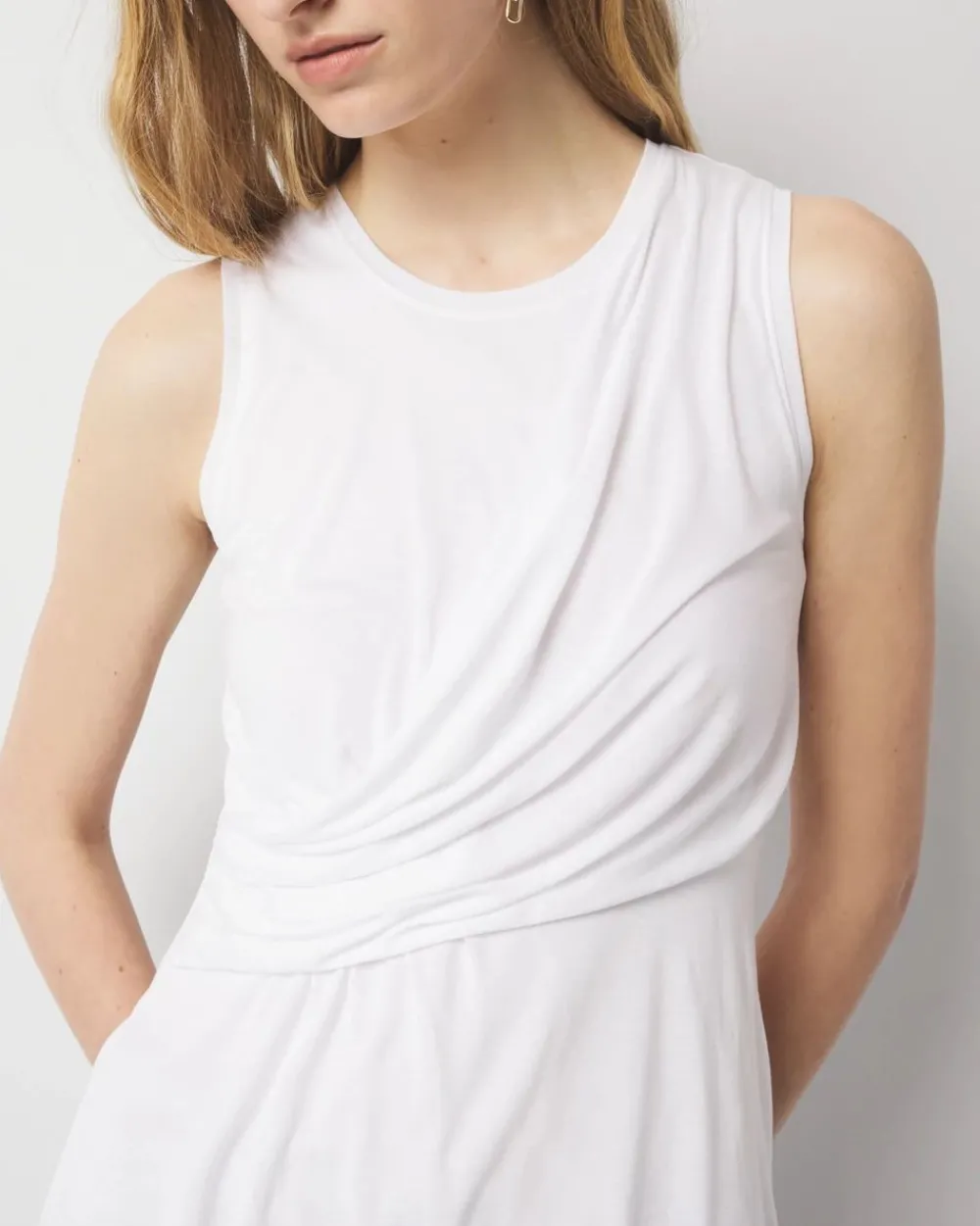 Pleated Wrap Tank Top*White House Black Market Outlet