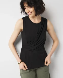 Pleated Wrap Tank Top*White House Black Market New