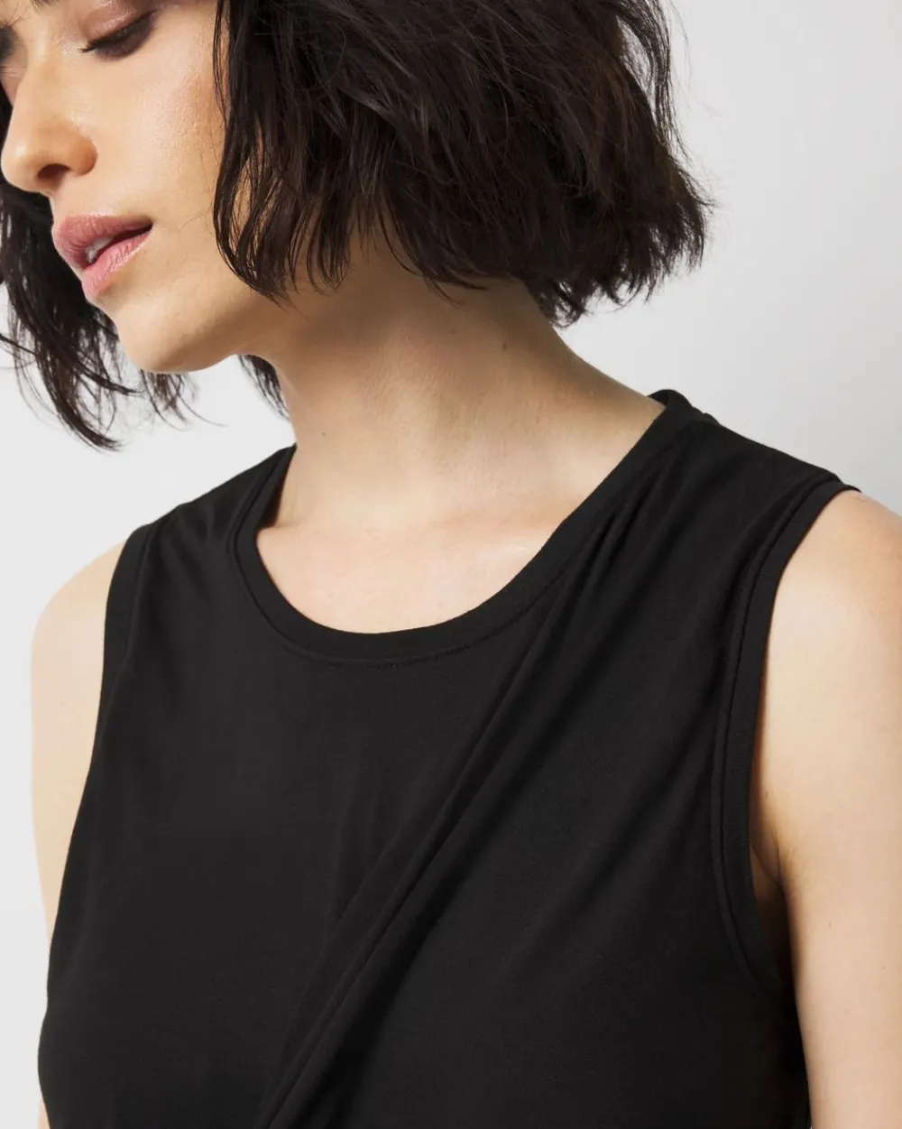 Pleated Wrap Tank Top*White House Black Market New
