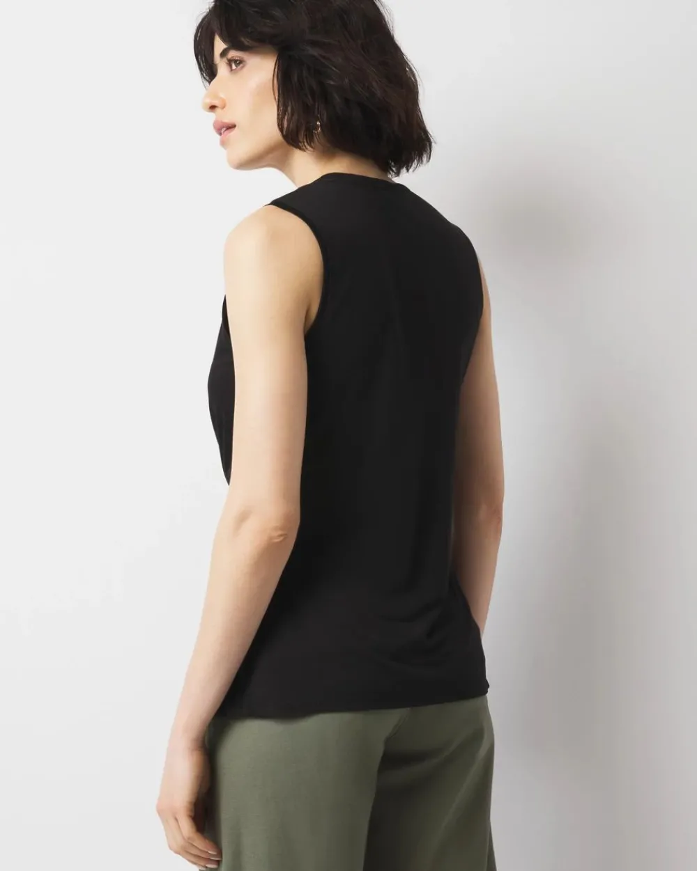 Pleated Wrap Tank Top*White House Black Market New