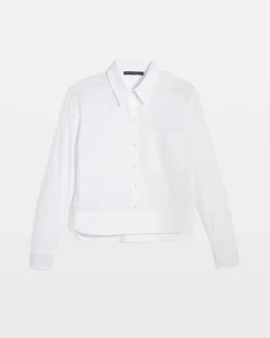 Pocket Poplin Shirt*White House Black Market Hot