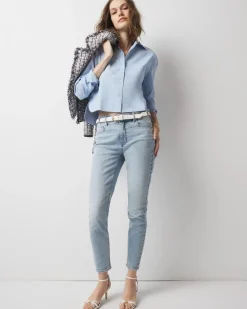 Pocket Poplin Shirt*White House Black Market Fashion