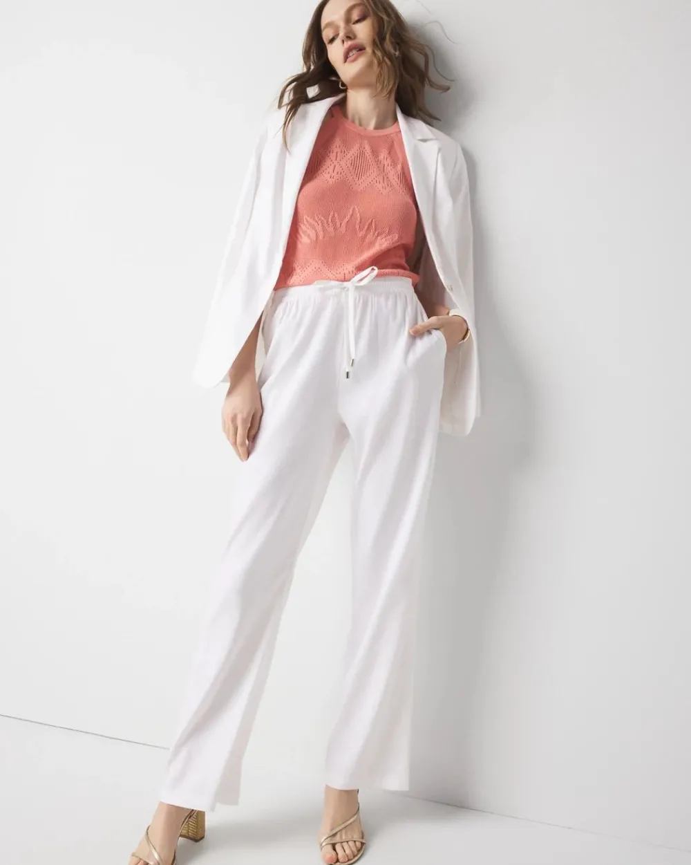 Pointelle Sweater Halter Top*White House Black Market Clearance