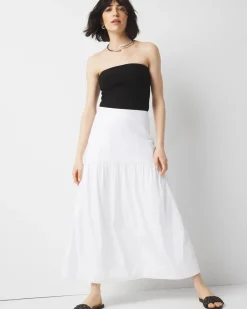Poplin A-Line Maxi Skirt*White House Black Market Outlet