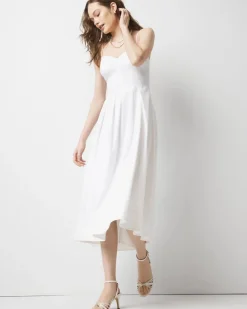 Poplin Corset Midi Dress*White House Black Market Online