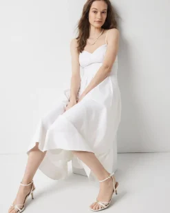 Poplin Corset Midi Dress*White House Black Market Online