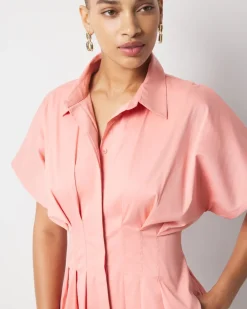 Poplin Corset Shirt Dress*White House Black Market Fashion
