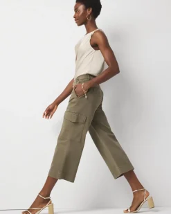 Pret Cargo Wide Leg Cropped Pant*White House Black Market New