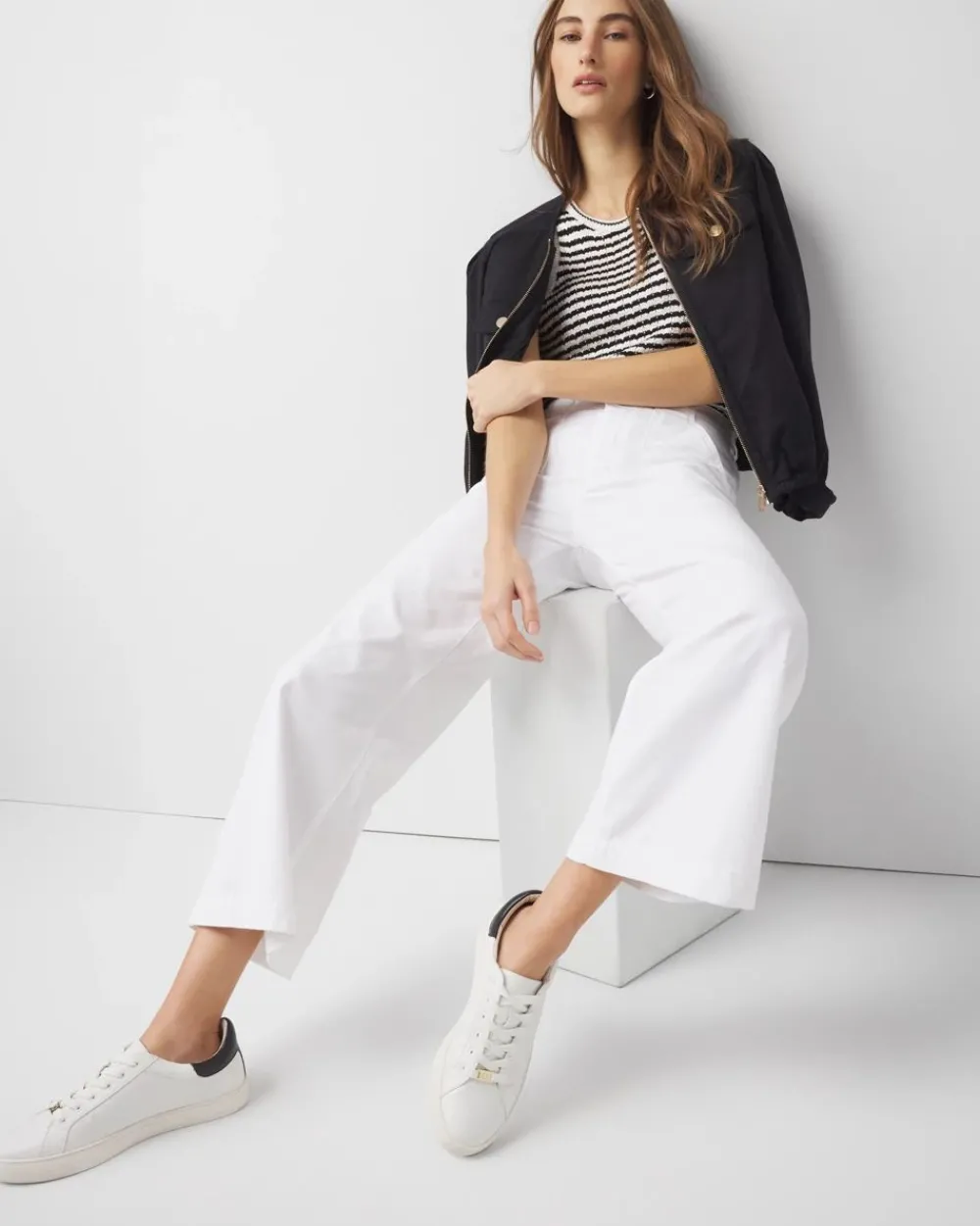 Pret Utility Wide Leg Cropped Pants*White House Black Market Clearance