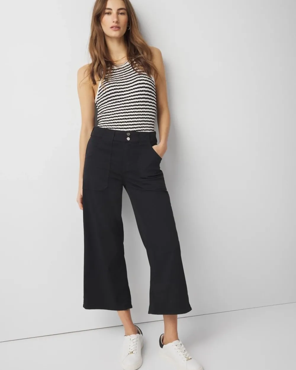 Pret Utility Wide Leg Cropped Pants*White House Black Market Clearance