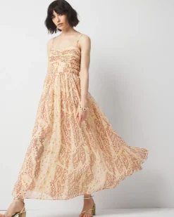 Printed Maxi Dress*White House Black Market Discount