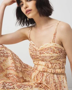 Printed Maxi Dress*White House Black Market Discount