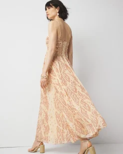 Printed Maxi Dress*White House Black Market Discount