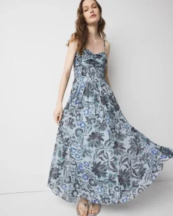 Printed Maxi Dress*White House Black Market New