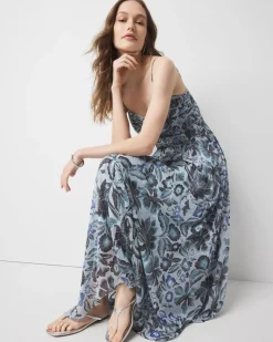 Printed Maxi Dress*White House Black Market New