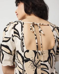 Puff-Sleeve Drawstring Blouse*White House Black Market Best