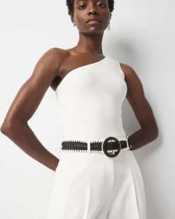 Raffia Whipstitch Belt*White House Black Market Online