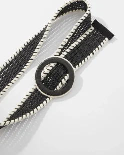 Raffia Whipstitch Belt*White House Black Market Online